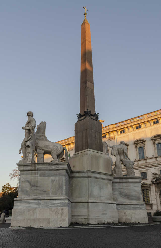 163 - Italia - Roma - plaza Del Quirinale y Fuente del Dioscuri